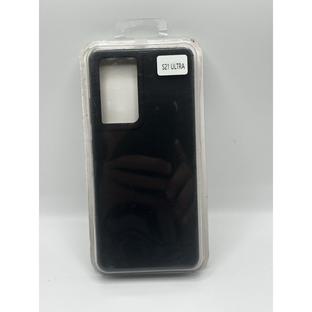 Silicone Cover for Samsung Galaxy S21 Ultra 5G (6.8", 2021) - Black